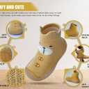 Baby Shoes Boys Girls First Walking Shoes Non Slip Soft Sole Sneakers Toddler Infant Babygirl Sock Shoes (Yellow)