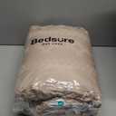 Bedsure Tufted Boho Comforter Set King - Khaki Boho Bedding Comforter Set, 3 Pieces Farmhouse Shabby Chic Embroidery Bed Set, Soft Jacquard Comforter for All Seasons