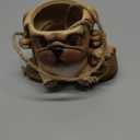 Swing Dog Hanging Planters for Indoor Plants, 6.3 Inch Hanging Baskets for Plants Outdoor, Small Succulent Pots with Drainage Hole, Resin Plant Hangers Outdoor for String Of Pearls, Gift for Mom