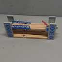 Z MAYABBO Wooden Train Set Accessories Wood Railway Bridge for Railroad Tracks, 2-Level Overpass Compatible for All Railway Tracks System