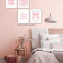 FGFK Girly Pink Christian Wall Art Prints Set of 4, Lamentations 3:23 Psalm 16:11 Psalm 27:1 Bible Verse Preppy Posters Pictures Wall Decor for Girls Room Dorm Apartment, 8x10 Unframed