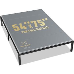 Bunkie Board Full Size 54"x75" Bed Boards for Under Mattress - Heavy Duty Reinforced Wood Support Board with Anti-Sag Design, Fits Metal Frames/Platform Beds/Sleeper Sofas
