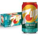 3 x 7UP Tropical Zero Sugar Soda, 12 fl oz cans, 12 pack (EXP 10/11/26)