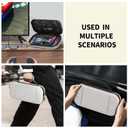 Carrying Case Compatible with Nintendo Switch 2 2025, Portable Travel Storage Case with Taller Design for Larger Capacity, Protective Hard Shell with 10 Game Card Slots, Carry Hand Bag Pouch, White