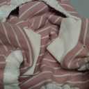 KYEESE Dog Pajamas Soft 4 Legs Doggie Jammies Striped Dog PJS Pet Jumpsuit Lightweight Puppy PJS Clothes Breathable Pajamas Stretchable Outfit Cozy Onesie Sleepwear for Summer,Pink Striped, Small