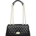 Quilted Crossbody Bags for Women, Trendy Roomy Shoulder Handbags with Flap Gold Hardware Chain Purses Shoulder Bag