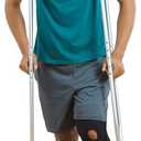 Hugo Mobility Adjustable Crutches for Walking, Tall Adult Walking Crutches, Comfortable Lightweight Crutches with Underarm Pad and Hand Grip, Youth