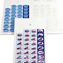 Monthly Pill Organizer Cold Seal Medication Blister Cards  DIY Pharmacy Pill Packaging for Medication, Disposable, Easy to Use, Just Fill and Seal (31 Day-6 Packs)
