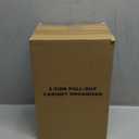 Delamu 2-Tier Multi-Purpose Bathroom Under Sink Organizers and Storage, Stackable Kitchen Pantry Organization, Pull Out Medicine Cabinet Organizer with Movable Dividers, White, 2 Pack