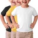 YooAurvox 3 Pack Toddler Boys T Shirts, 5T
