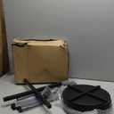 PMMJ Water Dispenser Stand with 3 Round Shelves, Sturdy Metal Water Stand for 5 Gallon Bottle, Suitable as Water Jug Holder and Plant Stand, 32.87" High-11.25" Wide