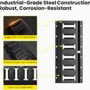 FamilyKit 4 Pack 1FT E Track Rails, Heavy Duty E Track Tie-Down Rail Kit for Cargo Securement in Trucks, Trailers, Vans, Warehouses, Garages, Workshops, E-Track Accessories with Screws (1FT, 4 Pack)
