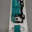 FUBARBAR Metal Garbage Truck Toy Model  1:43 Diecast Recycling Waste Transport Truck with Trash Bin, Pull Back Model Car Toy for Kids Boys (Blue)