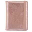 kandouren RFID Passport Holder Cover Case, Travel Accessories for Women & Girl, Passport Wallet(rose gold world)