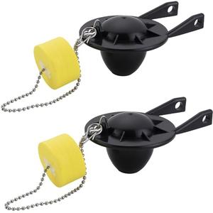 for Kohler GP85160 2-Inch Toilet Flapper Replacement Kit with Chain and Float,Compatible with Kohler Toilet Tank Parts,Strong Sealing (Black with Float)