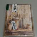 Qenundme Framed Rustic Farmhouse Floral Canvas Wall Art Florals in Rusty Cans Vintage Country Flower Still Life Pictures Paintings Posters Prints Bathroom Bedroom Living room Home Decor 8X10in (10L" x 8W")