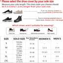 Waterproof Rain Shoe Covers Reusable Anti-Slip and Reflector Portable Motorcycle Rain Boots for Men Women (S)