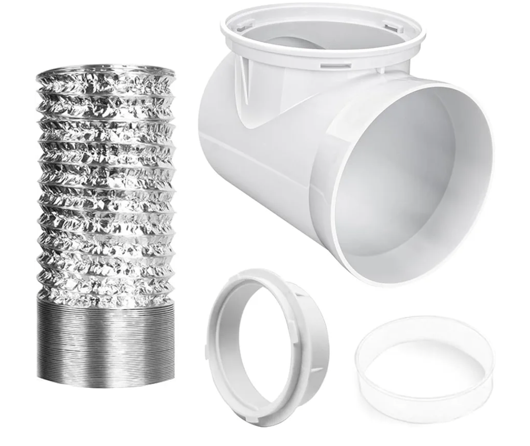 Dryer Vent Hose for Tight Space Vent Connector Set 90 Degree Dryers Elbow Attachment Dryer Exhaust Dryer Vent Hose for Tight Space Vent Connector Set 90 Degree Dryers Elbow Attachment Dryer Exhaust