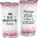 Daughter In Law Gifts from Mother-in-Law, Birthday Mothers Day Christmas Gifts for Daughter-in-Law 20oz Coffee Tumbler