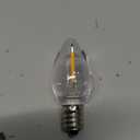 25 Pack C7 LED Night Light Bulbs,C7 LED Replacement Light Bulb for Christmas String Light, 0.6 Watt Equivalent to 7 Watt, Warm White 2200K, E12 Candelabra Base Clear Plastic LED Bulbs