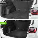 Cargo Liner Fits for Jeep Compass 2017-2025 Trunk Liner All Weather Cargo Mat, Custom Fit TPE Anti-Slip Car Seat Back Protector Accessories (with Backseat Mat)
