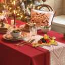 Healifty Christmas Tree Shaped Serving Platter 10.62X7.87X0.59In Bamboo Appetizer Tray for Holiday Party Snack Dessert Cheese Charcuterie Board