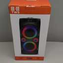 Portable Bluetooth Speaker 100W Big Powerful Wireless Boombox TWS Pairing Loud Stereo Sound Deep Bass Large Party Speakers with Subwoofer LED Lights for Outdoor Home Camping (BLACK)