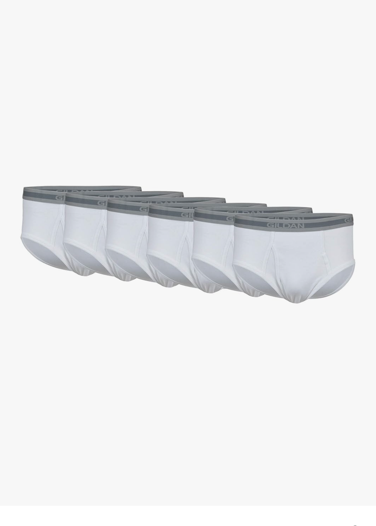 Gildan Men's Brief Underwear Multipack, 6 Packs Size: L