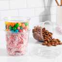 Clear Plastic PET Food Containers - 16 oz - Case of 500 - For Cold Foods, Snacks & Meal Prep