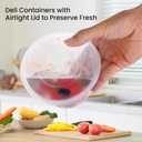 50Sets 16oz Deli Containers with Lids,1 Pint Plastic Food Soup Containers, Disposable To Go Bowls with Lids for Kitchen Campling Prep,Service,Storage Snack,Fruit,Meal,Freezer Microwave Safe