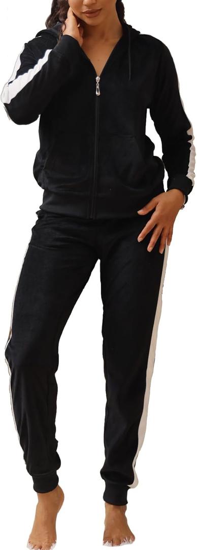 Facitisu Track Suits for Women Set Sweatsuits 2 Piece Tracksuit (3X-Large)