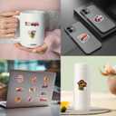 2 x Fire Truck Stickers, Gift for Kids Teen, Cute Waterproof Vinyl Decals for Travel Luggage Suitcase Laptop Water Bottle Skateboard Bike Helmet Guitar Scrapbook Diary Toy Phone Pad [50 PCS]