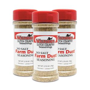 Weaver’s Dutch Country Seasonings 2.75 oz. No Salt Farm Dust (Pack of 3)