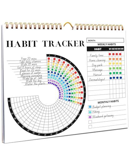Lamare Habit Tracker Calendar – Premium Daily Habit Tracker Journal and Goal Board, Workout Motivation & Productivity Tool