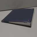 Vintage Leather 3 Ring Binder, 1 Inch D Ring, Holds 8.5" x 11" Paper Letter Size, Brass Corner Protectors, Faux Leather Cover, Professional Office & School Binder (1 Pack, Blue, 1 Inch)