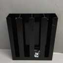 San Jamar Portion Cup and Lid Organizer Fits 2-3" Cups and Lids with Removable Dividers for Kitchen, Restaurant, and Fast Food, Plastic, 10 x 11.5 x 3.75 Inches, Black