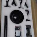 Melkelen Farmhouse Ceiling Fans, 52 Inch Ceiling Fans with Lights and Remote Control, Rustic Barnwood Blades, Industrial Cage Light, Matte Black (MK03-BK)