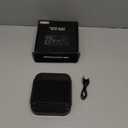 Coffee Scale with Timer, Kitchen, Digital, Rechargeable, Glass Mirror Design, for Pour-Over Barista, 0.3-3000g/0.1g