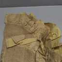 Mini Burlap Tree Skirt 24 Inch, Small Burlap Tree Skirt with Ruffle, Boho Christmas Tree Skirt for Pencil Tree Western Christmas Farmhouse Decorations