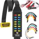 OBD2 Breakout Box Professional OBDII Breakout Box Protocol/Power/Ground Detector Breakout Box for Power the Car 16-Pin CAN Breakout Box Automotive with 4mm Banana Jack,18inch Cable,4 Sets Jumper Wires