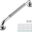 Grab Bars for Shower, 1 Pack 16-Inch Anti Slip Shower Handles for Elderly, Safety Shower Grab Bar, Stainless Steel Handicap Grab Bars for Bathroom (Polished Nickel 1" Diameter)