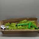 6FT Whimsical Christmas Tree Prelit, Artificial Bent Lime Green Christmas Tree with Lights and Ball Ornaments Metal Base for Xmas Holiday Party Supplies Decor Indoor