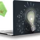 UESWILL Compatible with 2019 2020 MacBook Pro 16 inch Model A2141 with Touch Bar & USB-C Creative Design Pattern Hard Shell Case Cover, Bulb