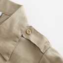 GRANDWISH Boys Long Sleeve Button-Down Shirt, Kids Work Shirt, Khaki Size 6-14