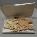 5Pcs Christmas Paper Snowflake Lanterns, Large Christmas Paper Star Lanterns with LED Lights White Beige Khaki Hanging Snowflake Lamps for Xmas Winter Frozen Wedding Birthday Holiday Party Decorations