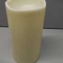 Homemory 6" x 12" Extra Large Outdoor Waterproof Candle with Auto 6-Hour Timer, Ivory Plastic Made, Long Last for Half A Year