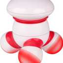 cotsoco Handheld Massager Mini Portable Vibrating Body Massager with LED Light for Hand Head Neck Back Legs Arms Pain Release, Battery Operated, Easy Hand Grip