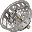 EZ-FLO Threaded-Post Spin and Seal Replacement Basket, 3-1/2 Inch Diameter, Stainless Steel, 30047