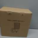 Wall Sconces Set of 2, Brushed Nickel Vanity Lights for Bathroom, Modern Wall Light Fixtures with Rotary Switch, Wall Mount Light with Frosted Glass, Farmhouse Wall Lamp for Bedroom Living Room