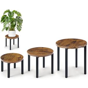 Amaoot 1-Pack Plant Stands Indoor, Plant Flower Display Shelf, Heavy Duty Flower Pot Stands for Multiple Plant Fits Living Rooms, Balconies, Offices(Fits 5" -12" Pots)